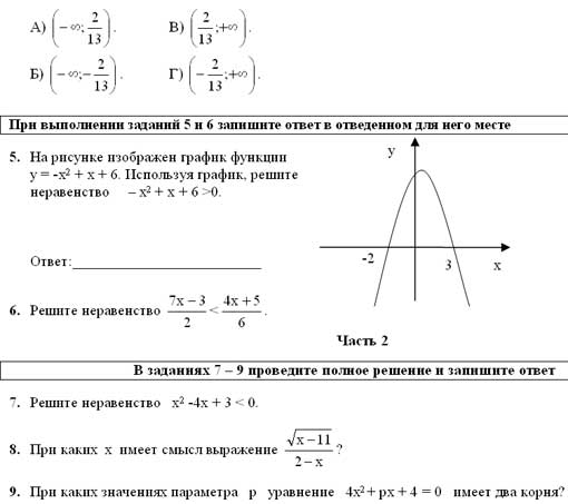 Неравенства